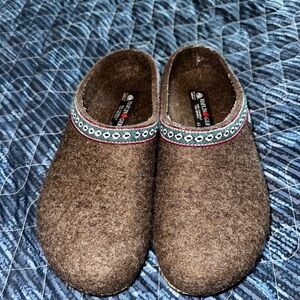 Wool haflinger clogs 42 wool clogs brown 11